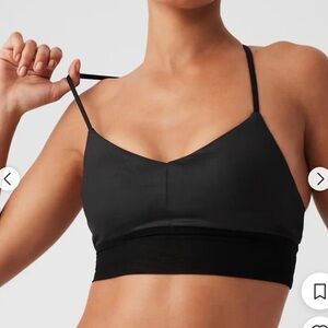ALO Yoga Black Strappy Bralette,
